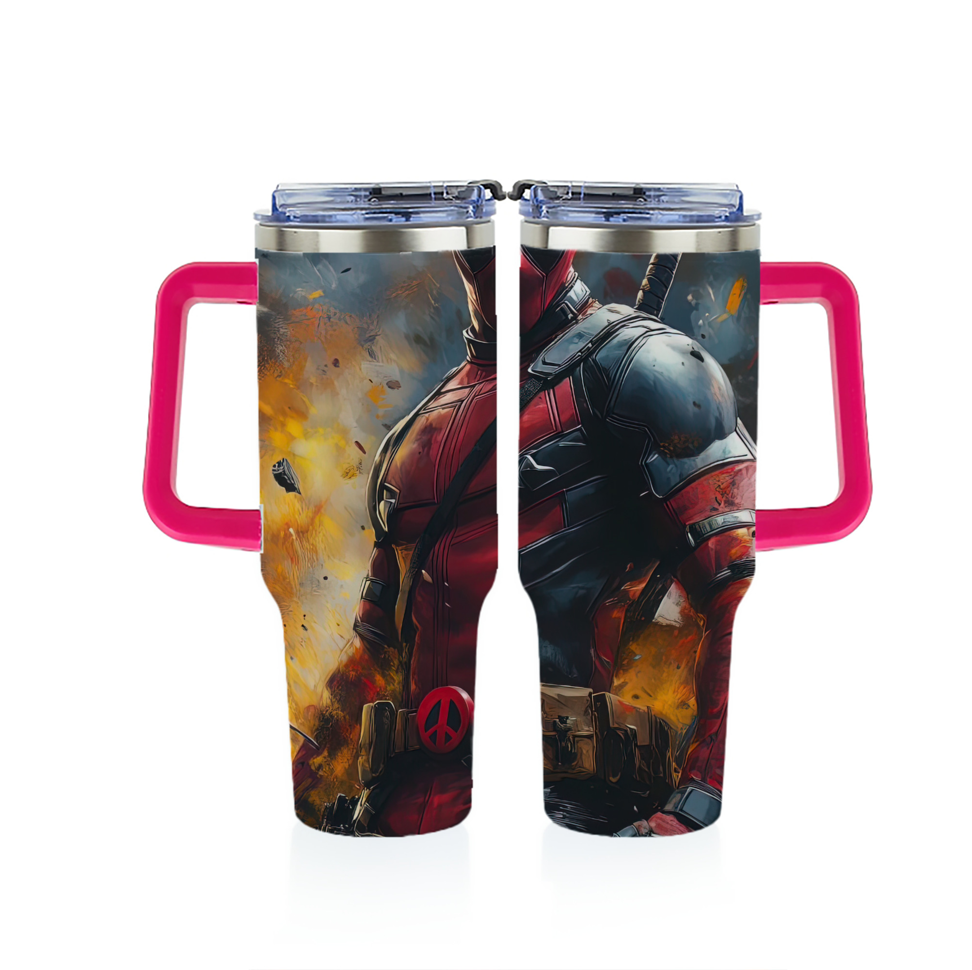 （画像用） Deadpool デッドプール 1200ｍLフルプリント車用タンブラー